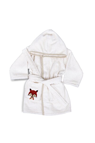 Minteks روب حمام أطفال طبيعي - فوكس