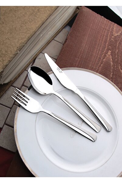 Yetkin Saten Elit Yemek Çatalı - 12 Adet