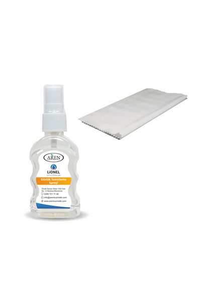 Lionel 1 Piece of Glasses Cleaning Solution and 1 Piece of Microfiber Glasses Cleaning Cloth