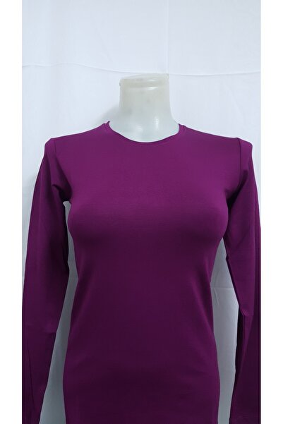 Ece Kadın Bisiklet Yaka Uzun Kollu Body