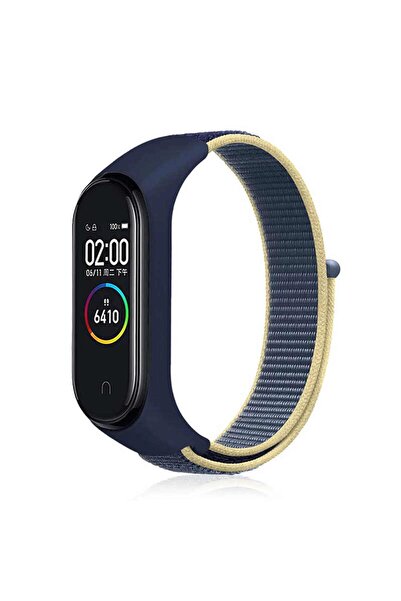 Bilişim Aksesuar Xiaomi Mi Band 3 4 5 6 Hasır Kumaş Örgü Spor Kordon Kayış