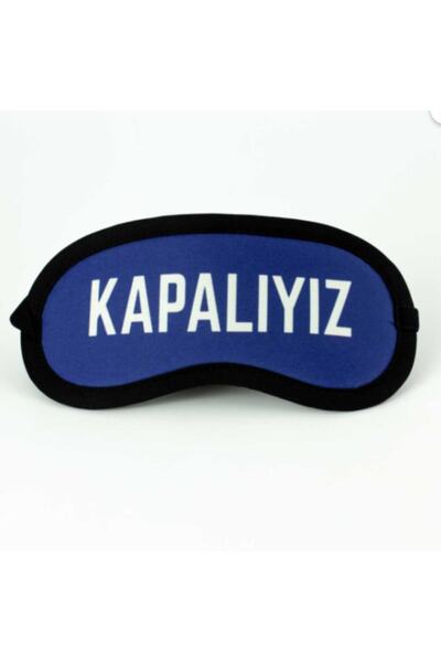 PALTO TASARIM Uyku Maskesi - Göz Bandı-sleepıng Mask-uyku Bandı (kapalıyız)