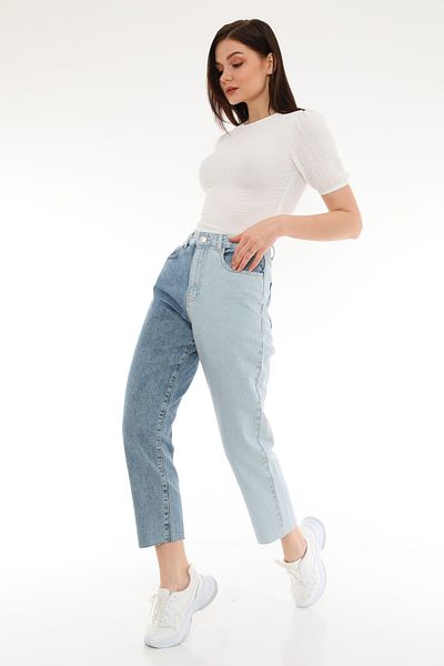 Darkly Jeans Pantaloni blugi Mom Fit cu talie super înaltă