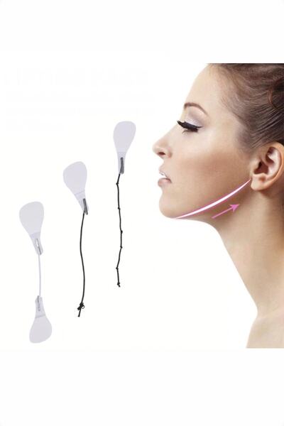 Tienci 40 Adet Çene Şekillendirici Bant, Gıdı Eritme, Yüz Germe Kaldırma Band...