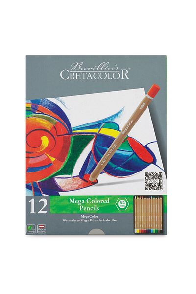 CretaColor Mega Colored Pencil - Set of 12