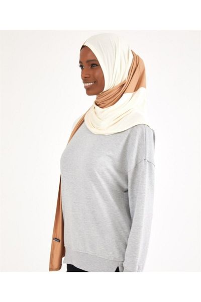 Differenza Two Color Combed Shawl İsetru