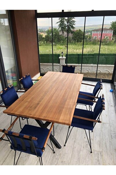 UFUK MOBİLYA Kütük Masa Penyez Sandalye