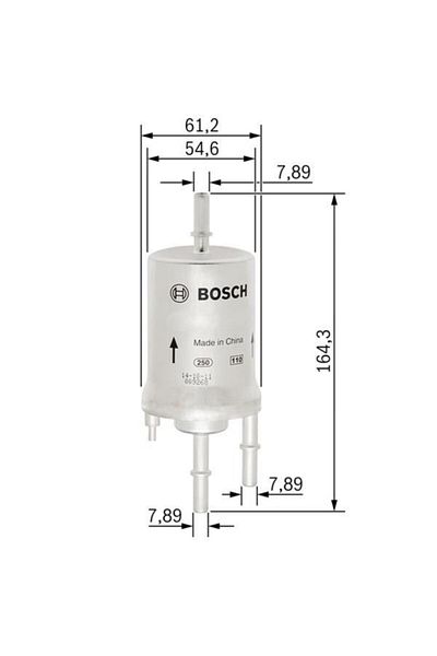 Bosch Bos-f026403008 فلتر بنزين بولو IV (9n) 2001 - 1.2
