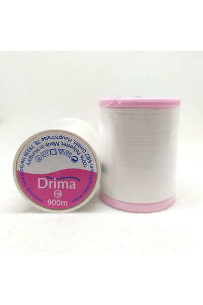 Drima Ață de cusut 900m albă