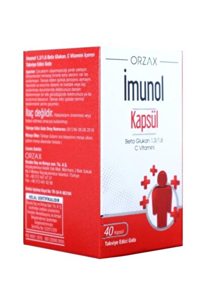 İmunol Imunol Capsule Beta Glukan Vitamin C 40 Capsules