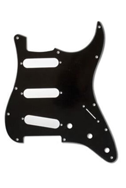 Genel Markalar Standard Stratocaster 11 Hole S/s/s Pickguards Siyah Pickguard