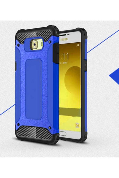 noktaks Galaxy C5 Pro Compatible - Case Double Layer Protective Crash Militar...