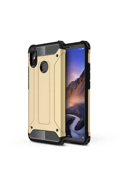 noktaks متوافق مع Mi Max 3 - حافظة مزدوجة الطبقات واقية من الصدمات على شكل دب...