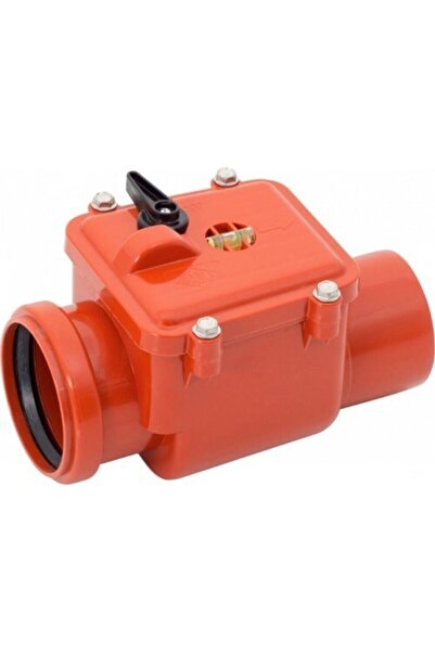 AKSUFEZ Ø50mm Pvc Pis Su Atıksu Gider Çekvalf Kilitli Sistem