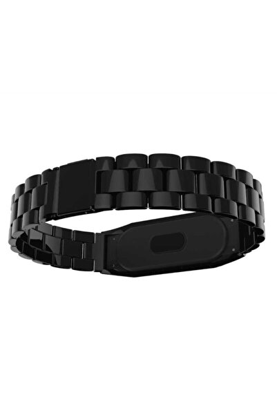 Nezih Case Xiaomi Mi Band 5 Mi Band 6 Uyumlu Metal Baklalı Paslanmaz Çelik Kl...