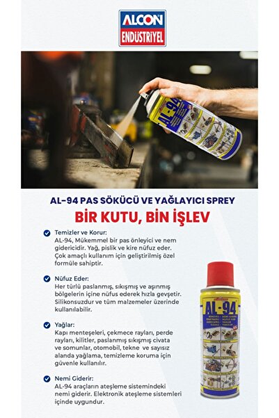Genel Markalar Pas Sökücü & Yağlayıcı Al-94 5 Fonksiyonlu 200ml M-7706