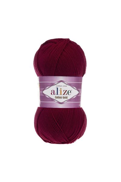 Alize Bumbac Aur 57 - Pantofi Roșu Claret