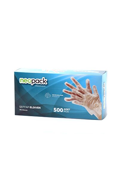 Genel Markalar Neopack Kutulu Tek Kullanımlık Şeffaf Eldiven 500 Adet