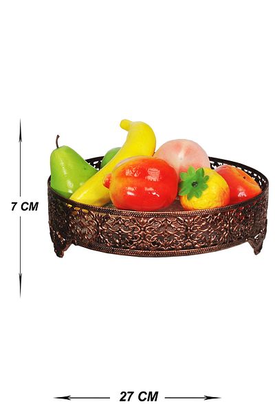 VENON Güven Chandelier Tray, fruit holder Hira 280 Black Copper Patina 0053385