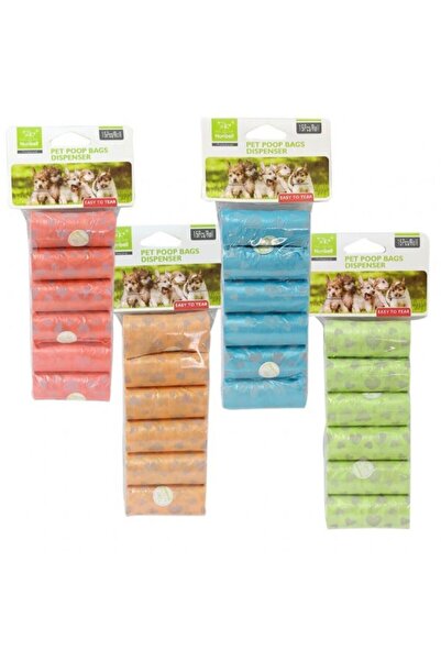 Nunbell Dışkı Toplama Poşeti Kalpli Turuncu 6 Lı.