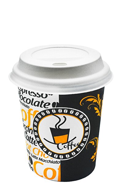 Aygün Cup 100S White Lid 7 oz Carton Cups Vending Machine Tea Paper Cups 180ml