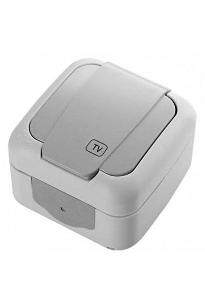 VİKO Palmiye Nemliyer Sıva Üstü Tv Prizi Geçişli 12db