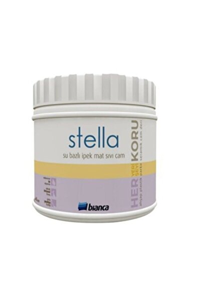 Bianca Beyaz Stella Akrilik Boya 1 L 1 Adet Ve 0,25 L Stella Sıvı Cam Parlak ...