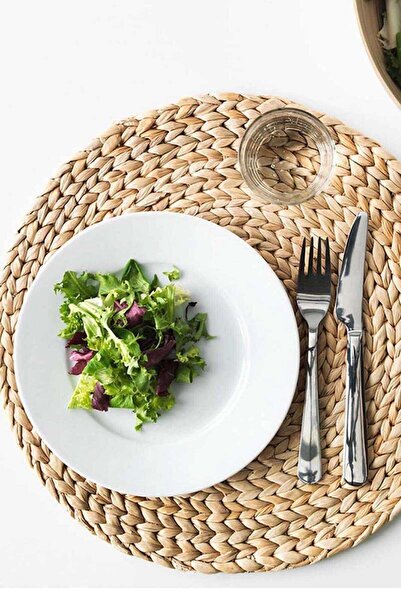 MİEN Hasır Amerikan Servis Bambu Supla Örme 4 Adet