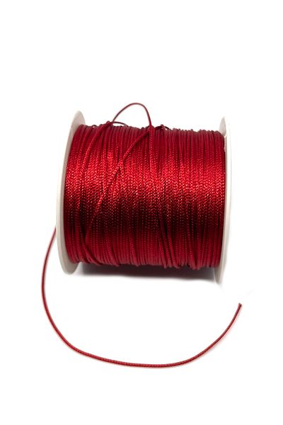 Tahtakaledeyim Macrame Parachute Rope 1 Mm 100 Meters Red Color, Jewelry Rope (1 Coil 100 Meters)
