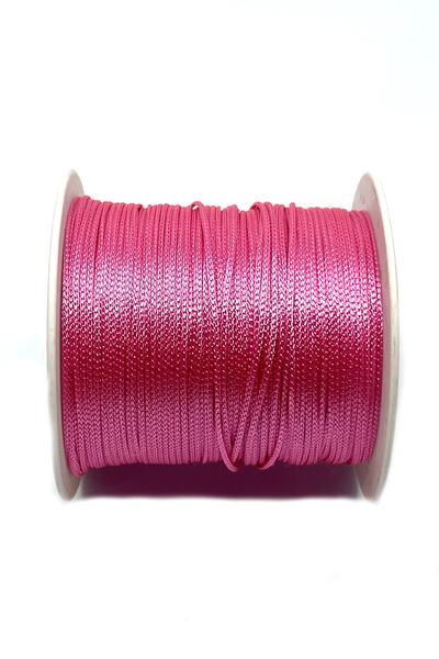 Tahtakaledeyim حبل باراشوت مكرامية 1 مم 100 متر لون وردي، حبل مجوهرات (1 ملف ...