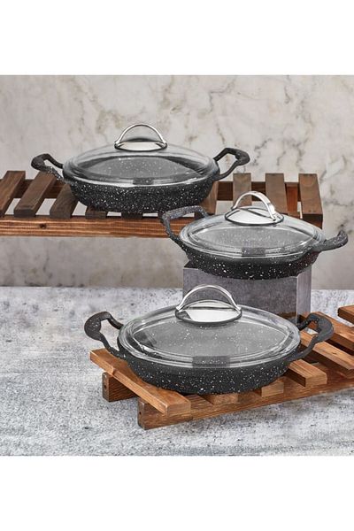 Cosiness Granite Casting Pan Set of 3