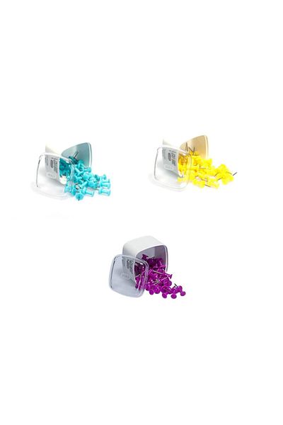 Mas Cubbies Map Nails 3 Pieces (1262)(yellow-blue-purple) 90 Pieces