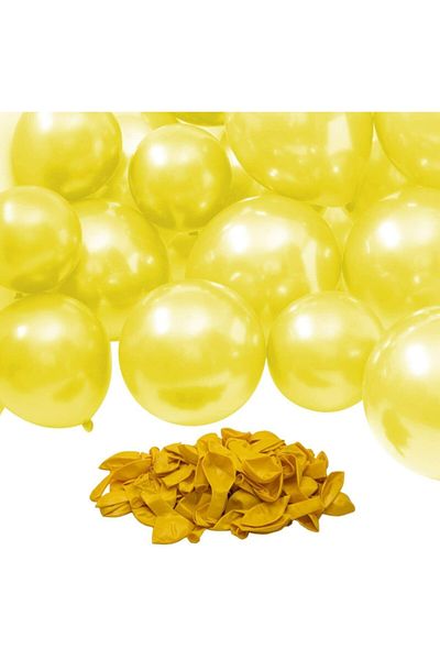 Parti dolabı 50's Metallic Yellow Bright Color Balloon
