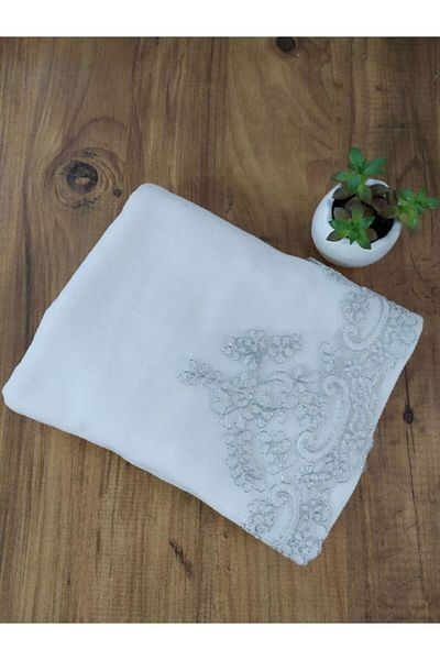 Çeyiz Bahçesi Βελούδινη πετσέτα Vera Cream 50&90