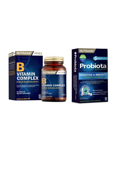 Nutraxin Vitamin B Complex and Probiota - 60 Tablets
