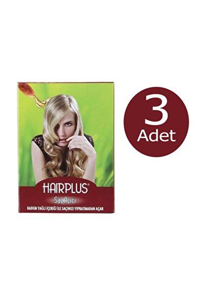 Hairplus 3 Adet Hair Plus Saç Açıcı Set Badem ( 30 G Mavi Toz + 60ml Oksidan%...