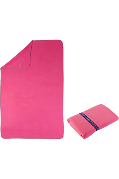 Decathlon Nabaıjı - Mikrofiber Plaj Havlusu L Boy 80 X 130 Cm Pembe
