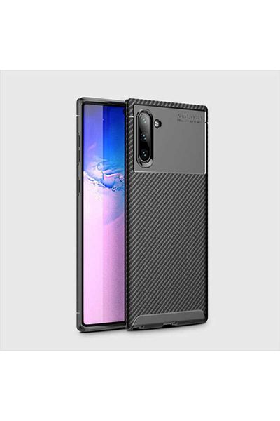 noktaks Samsung Galaxy Note 10 - حافظة سيليكون زنجي مضادة للانزلاق ومضادة لبصمات الأصابع