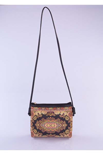MOTTİF İSTANBUL Dokuma Deri Detaylı Kadın El Omuz Çapraz Çanta Mottif Istanbu...