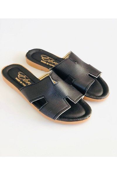 Miracle Μαύρες γυναικείες παντόφλες - Casual κομψό σχέδιο