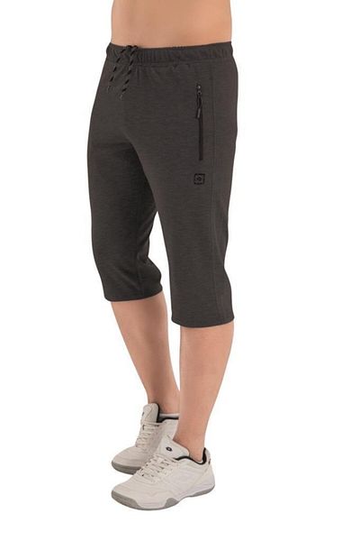 Crozwise Men's Capri Shorts Men's Waffle Capri 8032-06