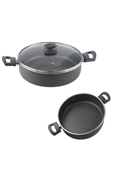 Güntem Mehtap 24 Cm Gray Granite Karnıyarık Pot