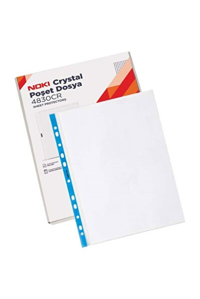 Dağtaş Kırtasiye 4830Cr File Bag Cristal Blue Striped A4 90 Micron - 100 Pieces