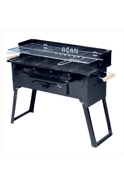 Açan P-7 Pervazlı Fırınlı Süper Battal Boy Mangal+maşa Ve Yelpaze