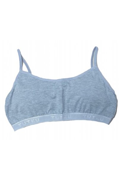 BGH HOME Tutku 847 Πακέτο 3 Σουτιέν γυμναστικής με λουράκι σχοινιού για νεαρά κορίτσια, γκρι