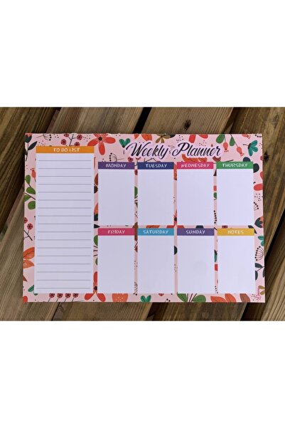 LİMON DEFTER 52-сторінковий щотижневий планувальник - розмір 27,5x19,5, вага 80 грам, 1 аркуш паперу