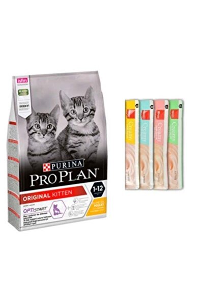 Pro Plan Kitten Tavuklu Yavru Kedi Maması 3 Kg + 4 Adet Wanpy Karışık Sıvı Ke...