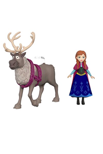 mattel Disney Frozen Anna Küçük Bebek ve Sven Ren Geyiği Figürü - HLX03