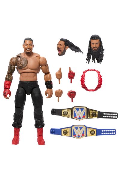 mattel مجموعة مجسمات وإكسسوارات WWE Ultimate Edition، رومان رينز، مقاس 6 بوصات