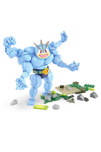 Pokemon Action Figure Building Toys, Machamp with 401 Pieces, 1 Poseable Character with Full Articulation